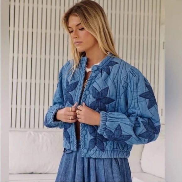 Free People Quinn Quilted Jacket Size M - Picture 7 of 16